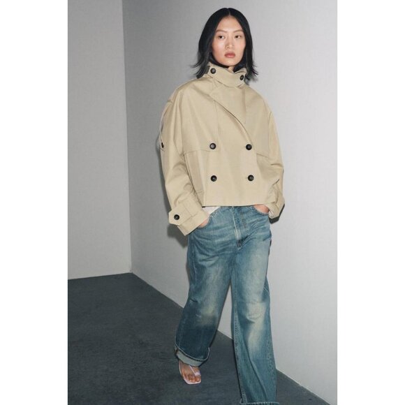 ZARA SHORT WATER-REPELLENT TRENCH ZW COLLECTION - Picture 2 of 9